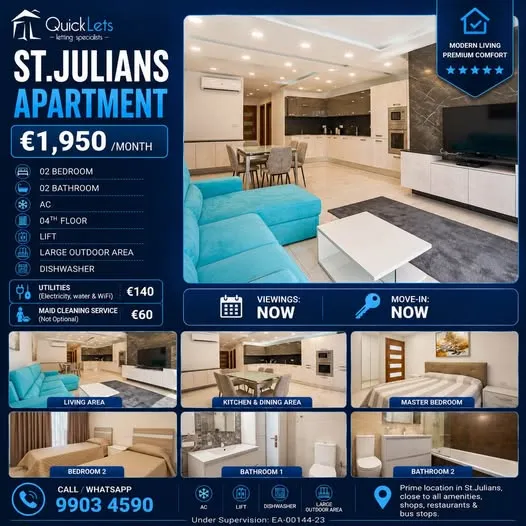 ST.JULIANS | APARTMENT | €1,950 /month
