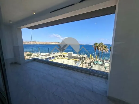 Buggiba 2 Double Bedroom Seafront Highly Finished Apartment With Terrace!