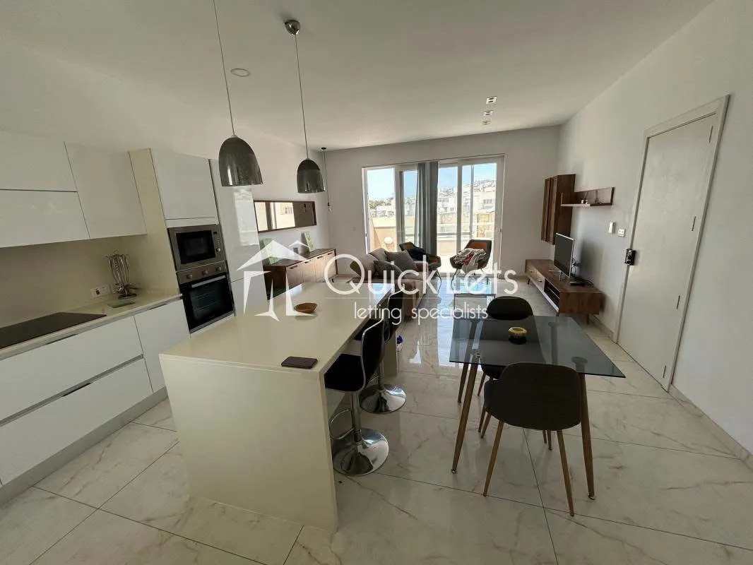 2 BEDROOMS PENTHOUSE FOR RENT - GZIRA