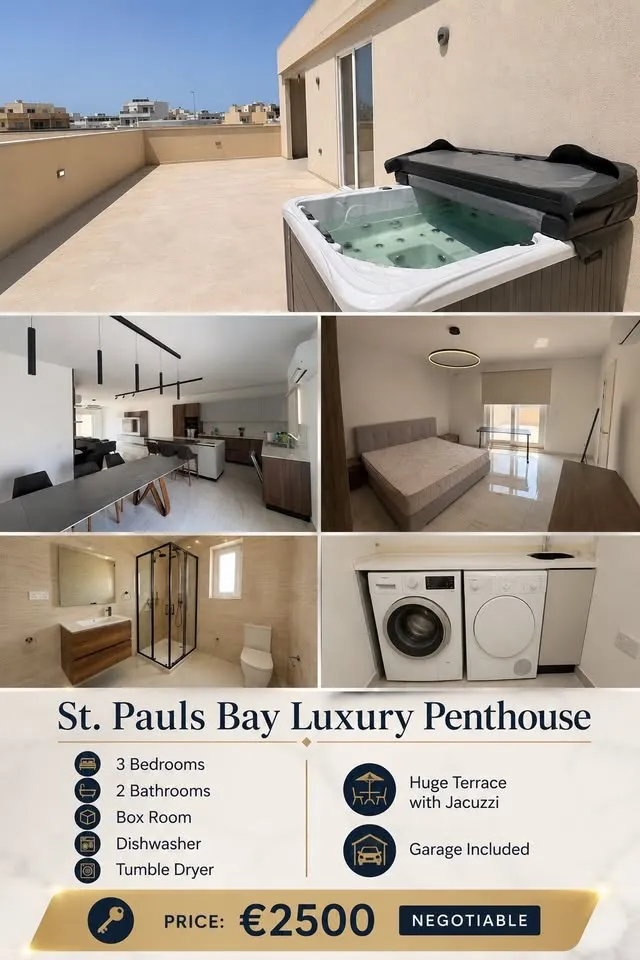 St. Pauls Bay – Luxury Penthouse