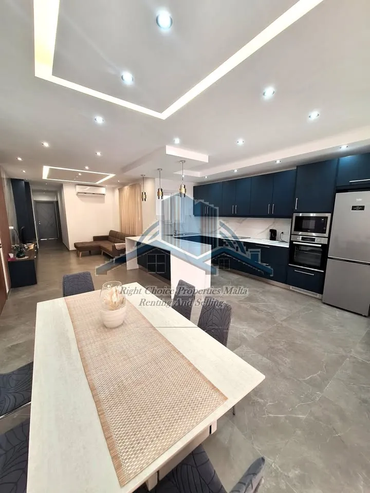 Brand New Designer-Finished 3 Bedroom Apartment To Let In Mosta