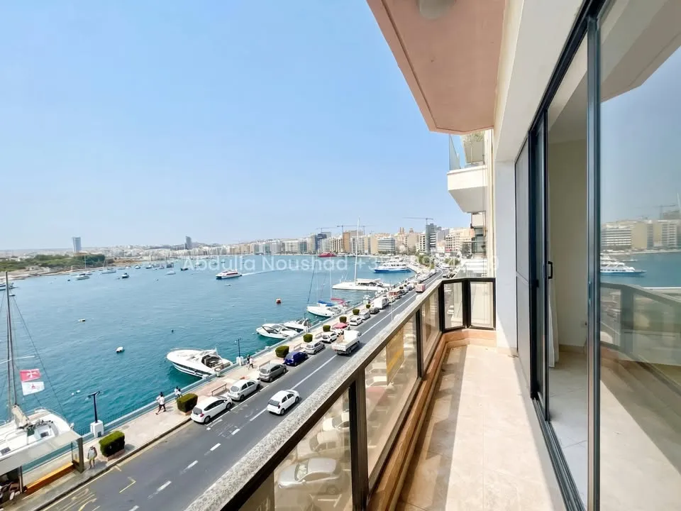 3-Bedroom Seafront Apartment in Sliema