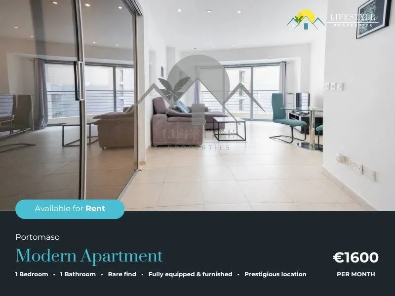 Portomaso 1 Double Bedroom Modern Apartment
