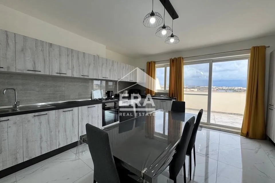 Spacious 3-Bedroom Penthouse with Large Terrace – Xewkija, Gozo