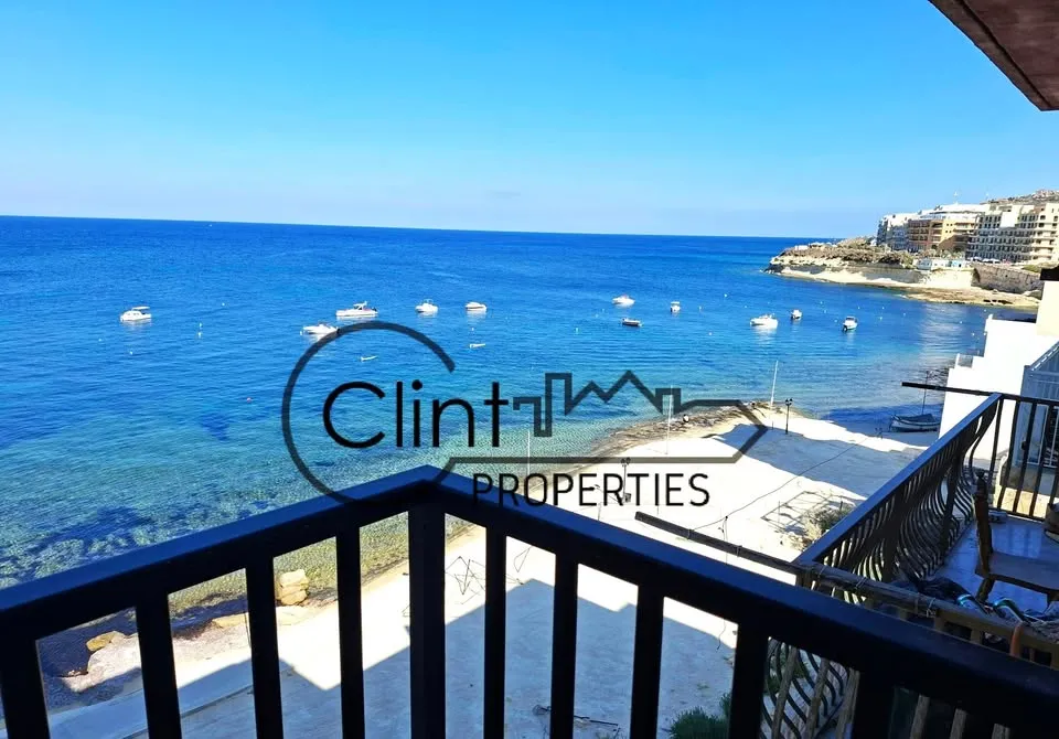 Two Bedroom Sea Front Apartment in Marsalforn (Gozo) for Rent