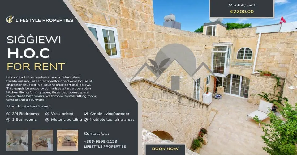 Expertly Designed House Of Character in Siggiewi