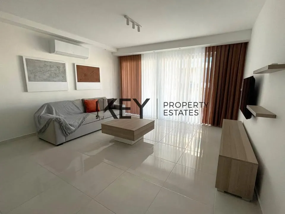 Modern and Spacious Fully Furnished 3 Bedroom Apartment in Qawra