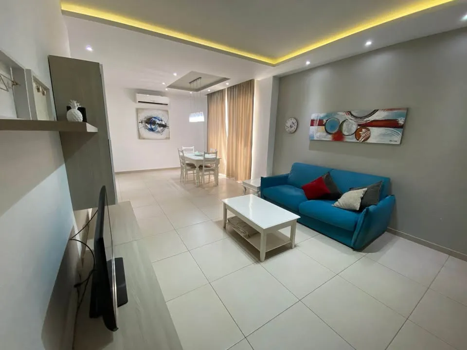 Bright ground floor 1-bedroom apartment in Depiro Point, Sliema
