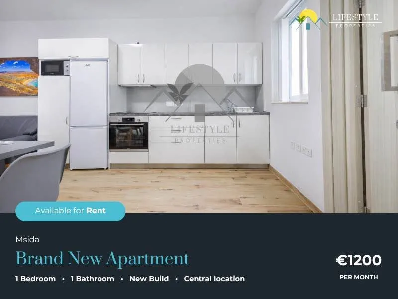 Stunning 1 Bedroom Apartment in Msida Heights