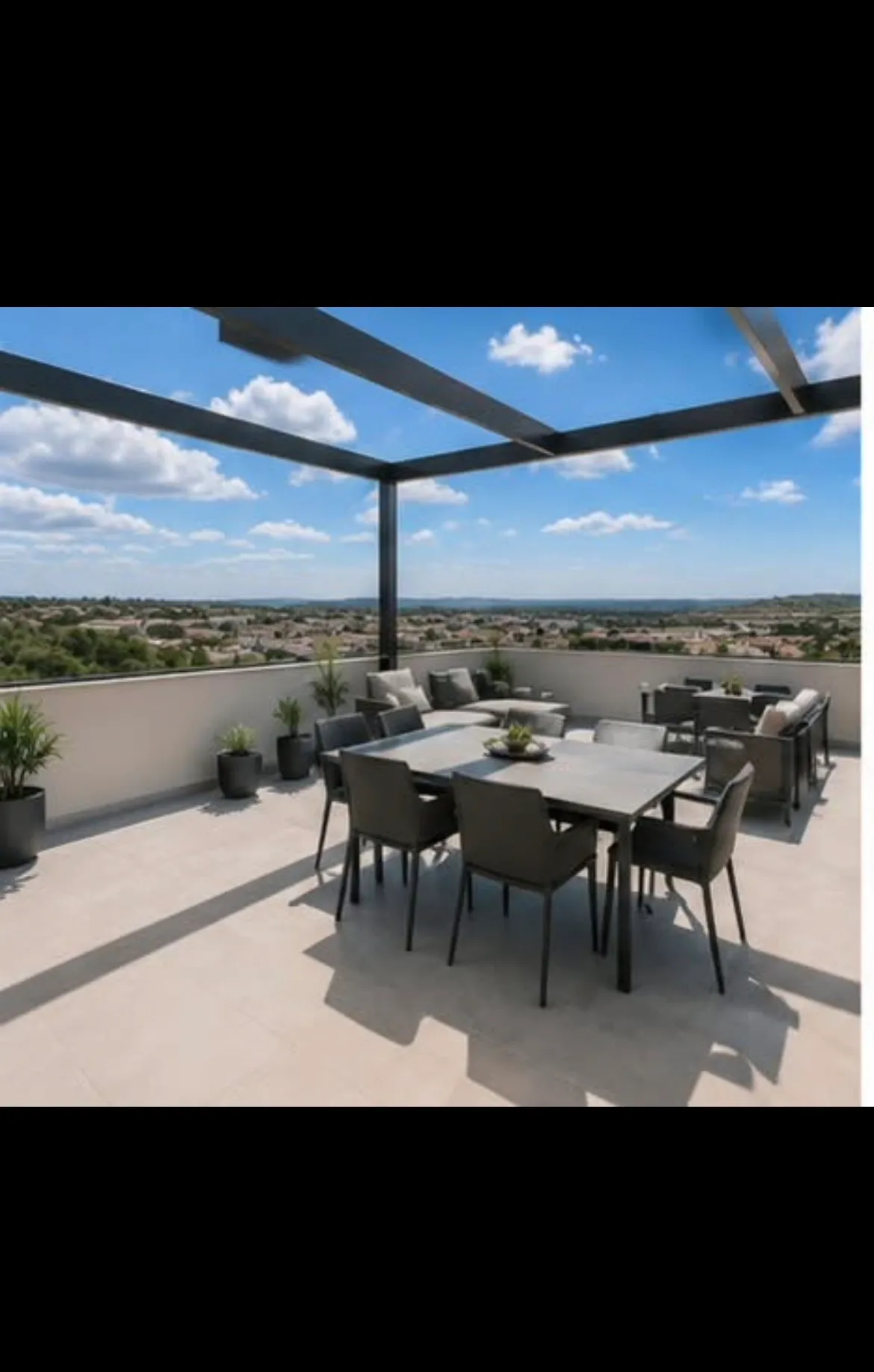 Modern Brand New 3-Bedroom Penthouse with A Large Terrace in Gharghur – €3,250/month