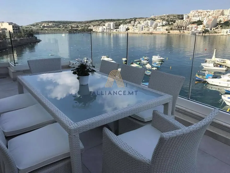 Recently finished corner seafront Apartment in St Paul's