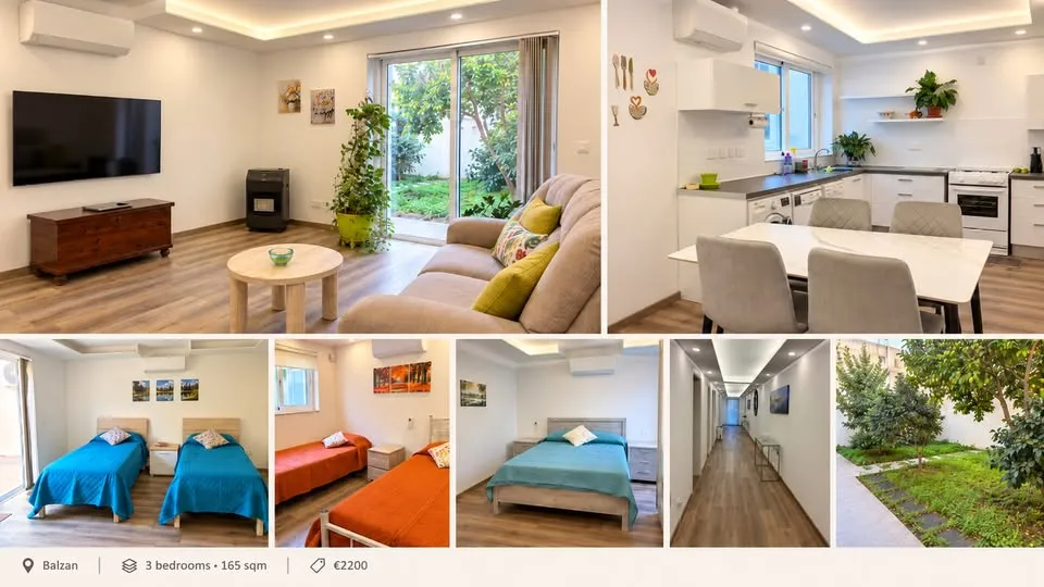 Spacious 3-Bedroom Maisonette in Balzan