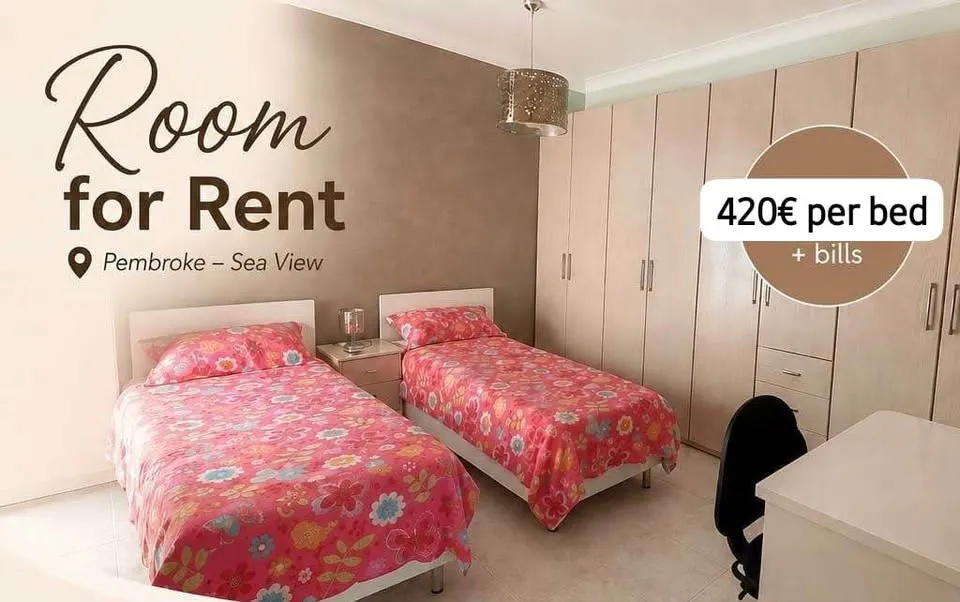 Room in St. Julian's with Sea View